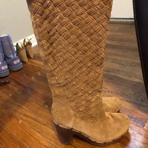 Knee High Weave UGG Boots
